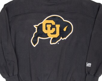 Vintage ncaa colorado golden buffaloes embroidered sweatshirt 1990s xl