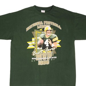 Camiseta vintage de la NFL Green Bay Packers, Brett Favre MPV 1996, talla XL