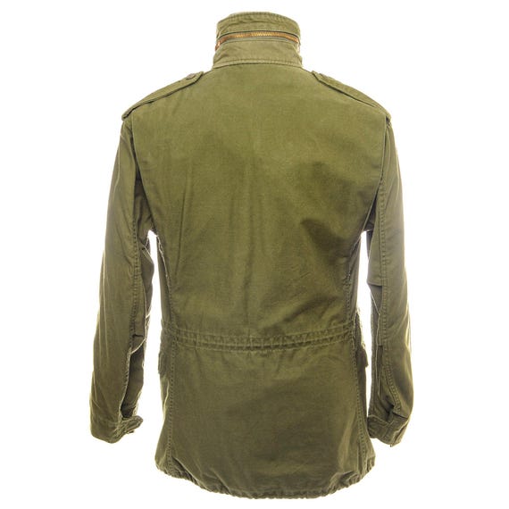 Vintage us army m-1965 m65 field jacket 1980 size… - image 2