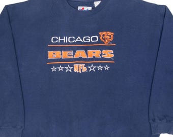 Felpa vintage NFL Chicago Bears ricamata anni '90, taglia 2XL