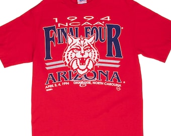 Maglietta vintage NCAA Arizona Wildcats Final Four 1994, taglia media, realizzata negli USA