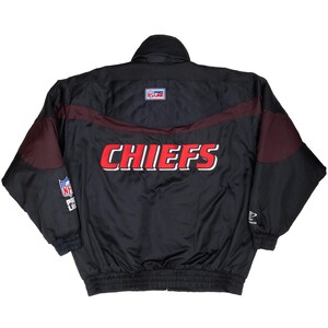 Vintage Proline NFL Kansas City Chiefs Logo sportliche schwere Jacke 1990er Jahre Größe XL Bild 3