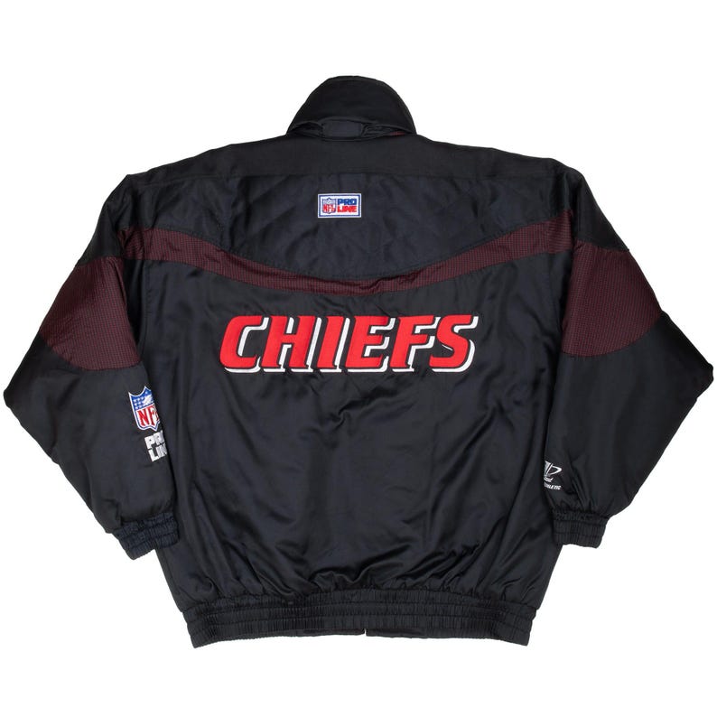 Vintage Proline NFL Kansas City Chiefs Logo sportliche schwere Jacke 1990er Jahre Größe XL Bild 3
