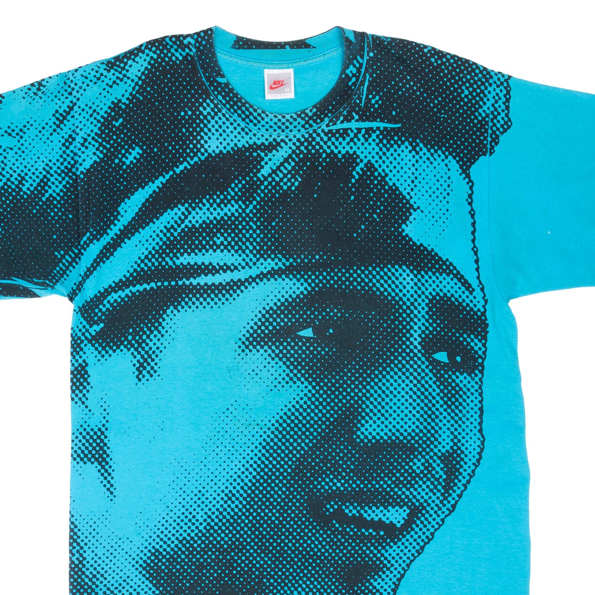 Vintage Nike Andre Agassi All Over Print Tee Shirt Early 1990s