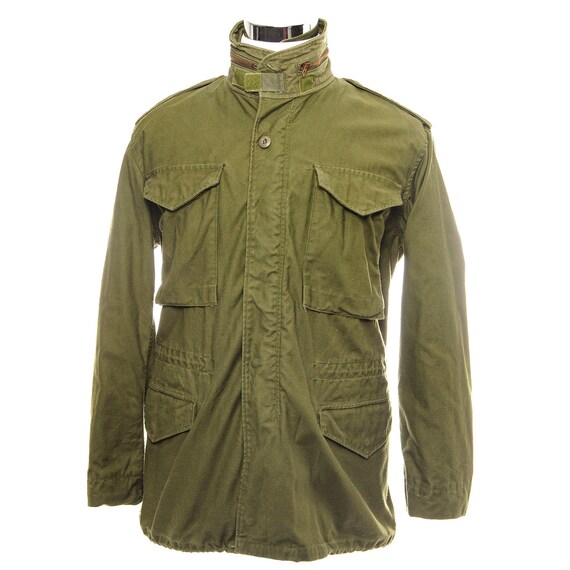 Vintage us army m-1965 m65 field jacket 1980 size… - image 1