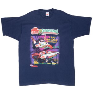 Vintage nhra gator & northwest nationals 1995 tee shirt xl made in usa image 2