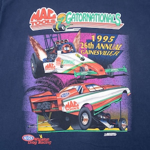 Vintage nhra gator & northwest nationals 1995 tee shirt xl made in usa image 5