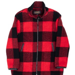 Vintage pendleton woolen buffalo plaid coat jacket 2000s size medium