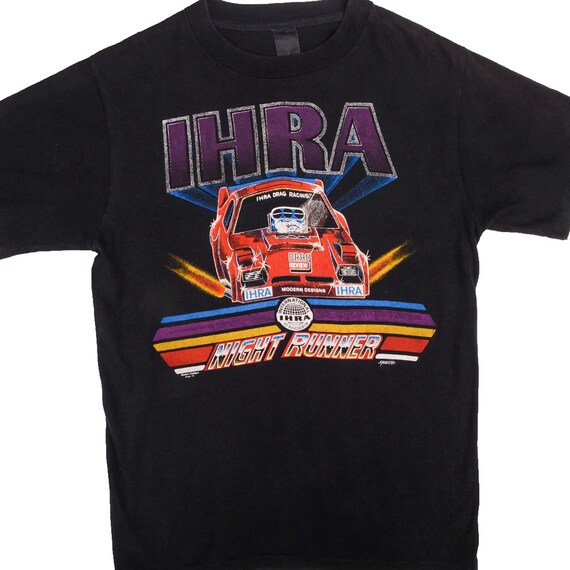 Vintage racing ihra drag racing night runners 1982 tee shirt medium made in usa