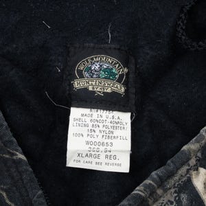 Chaqueta deportiva vintage de camuflaje de hojas y musgo, estilo años 90, talla XL, fabricada en EE. UU. imagen 6