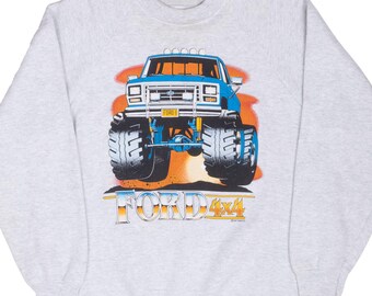 Vintage ford 4x4 monster truck sweatshirt 1987 size xl made in usa