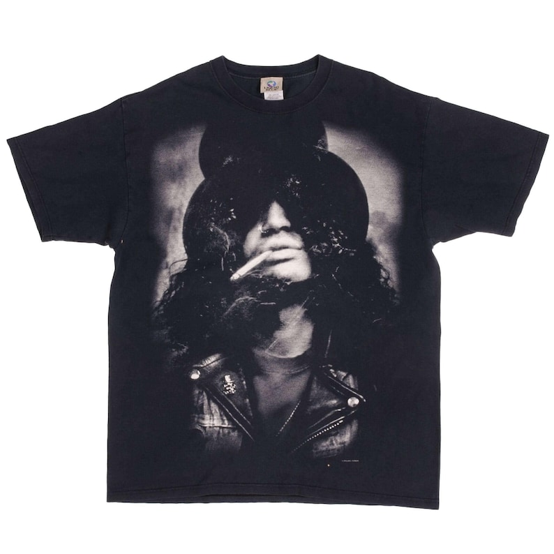 Vintage liquid blue saul hudson slash gun n roses tee shirt 2004 size xl image 2