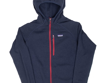 Veste polaire à capuche vintage patagonia blue better sweater large des années 2000