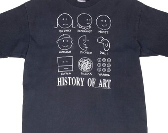 Vintage History of Art Tshirt - Etsy