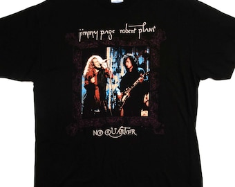 希少 90s jimmy page & robert plant バンドTシャツ Vintage 1998 Jimmy Page & Robert Plant Band Tee SZ XL – The Barn