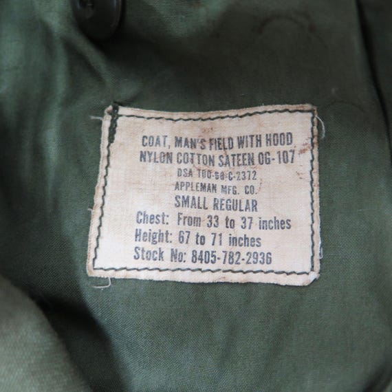 Vintage us army m65 field jacket 1968 vietnam war… - image 5