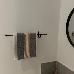 Towel Rail and Toilet Roll Holder