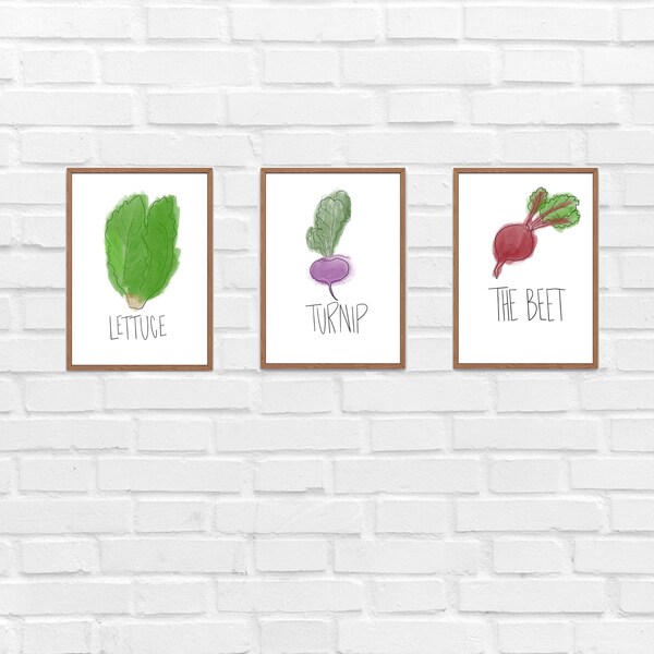 Lettuce Turnip The Beet- Punny Kitchen Art Digital Download