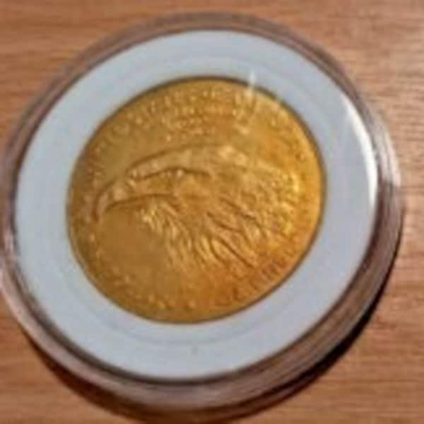 Replica 2023 1/10 oz Gold Coloured American Eagle 50 Dollar Coin