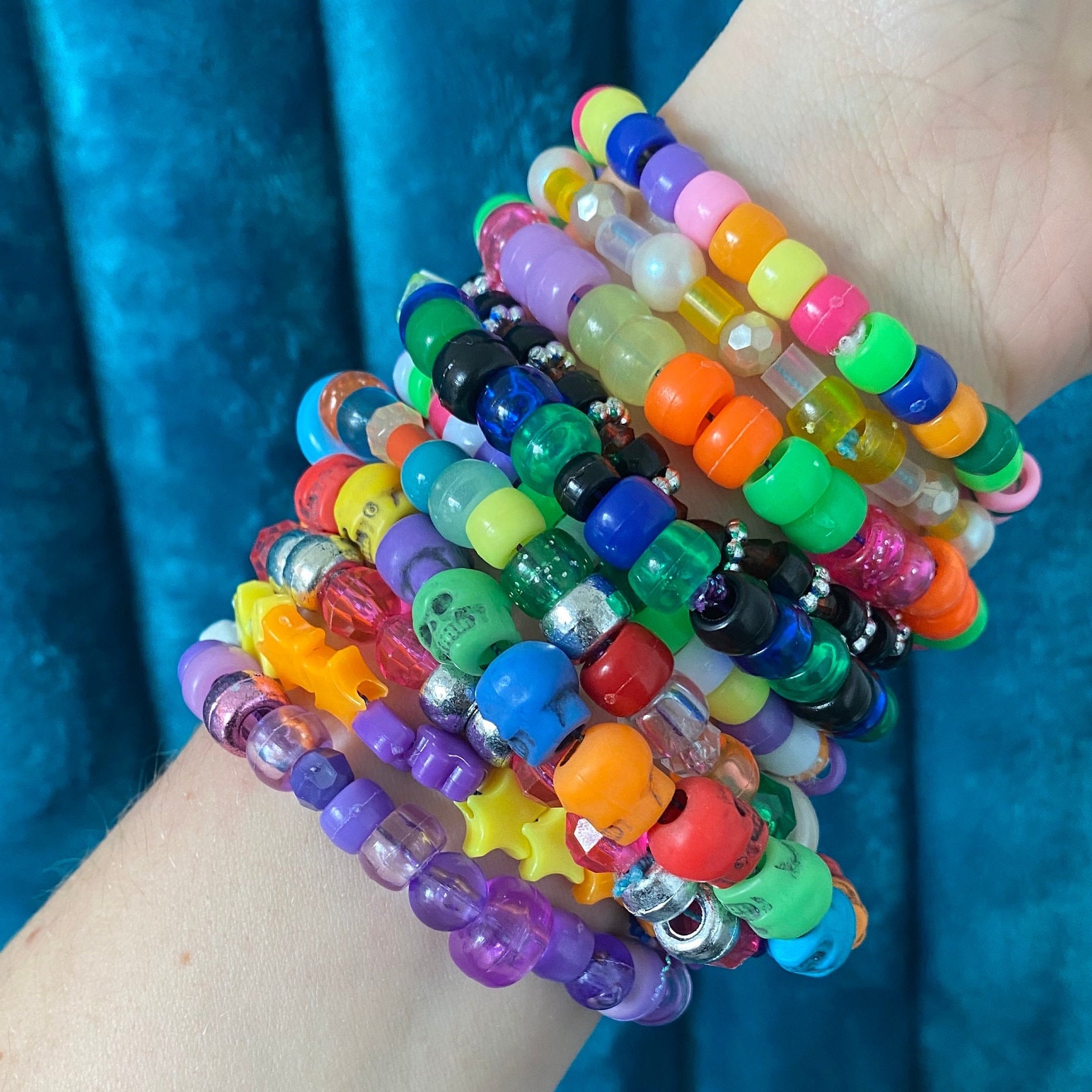 15 Kandi Bracelets Grab Bag Random Assortment - Etsy