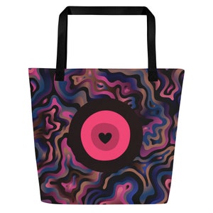 Bright Evil Eye Tote Bag - Swirls