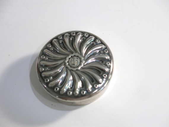 Antique Dominic & Haff Sterling Silver Pill Box - image 1