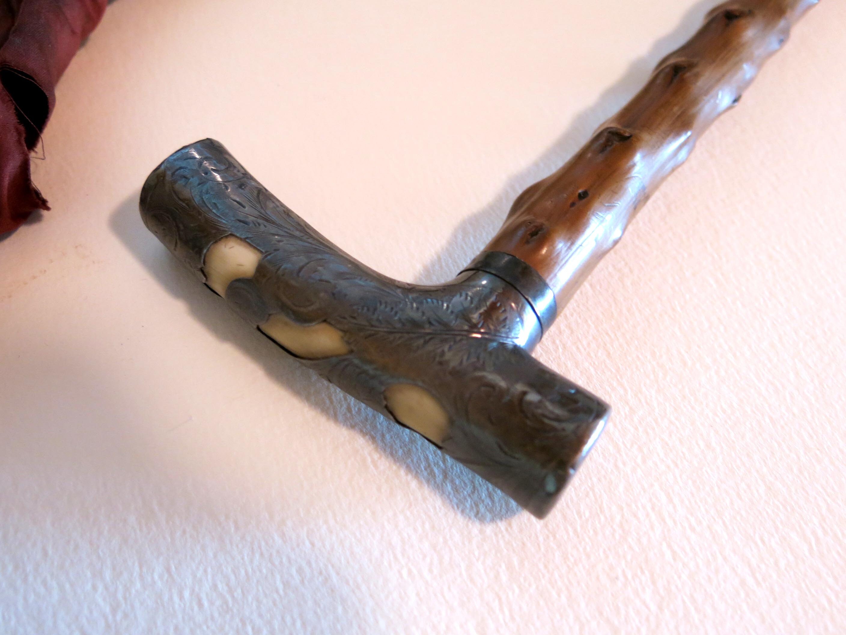 Antique Sterling Silver Handle Makila Basque Walking Stick - Etsy