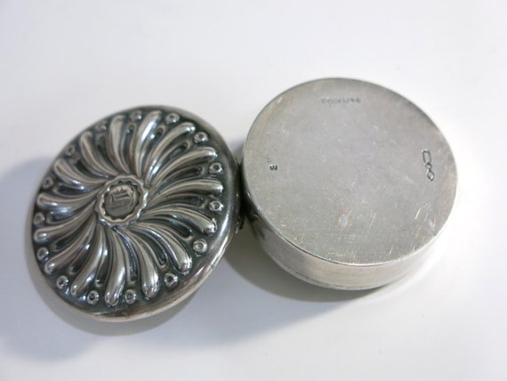 Antique Dominic & Haff Sterling Silver Pill Box - image 3