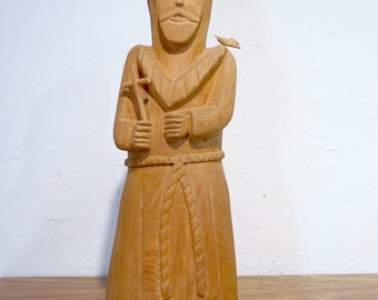 Leo "Del" Salazar Cedro Bulto Tallado a Mano San Francisco San Francisco