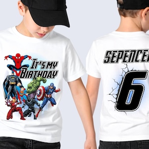Personalized Superhero Comic T-Shirt: Hulk Theme Party, Family Matching
