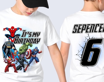 Personalized Superhero Comic T-Shirt: Hulk Theme Party, Family Matching