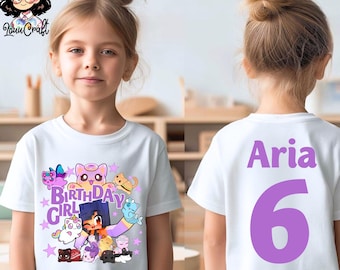 Personalized Gamer Cat Birthday T-Shirt: Aphmauu Family Tee, All Sizes
