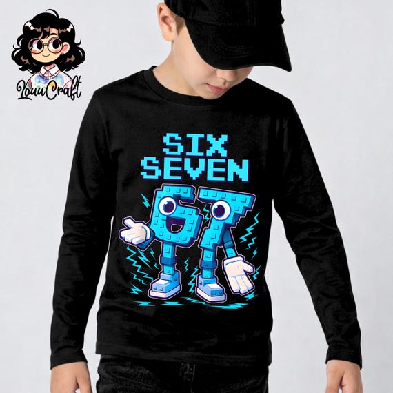 Custom Six Seven Brainrot Italian Birthday Shirt: 6 7 Pixel Gamer Graphic, Funny Birthday Tee