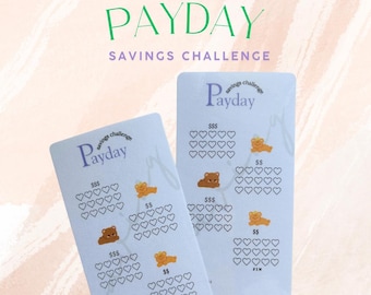 Payday Savings Challenge / Beginner Saving Challenge / Cash Stuffing / Cash Envelopes