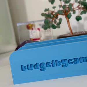 Mini Cash Tray with Personalized Name / Cash Stuffing / Bill placeholder tray / 2 Slot Cash Tray