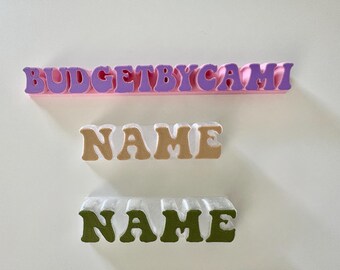 Social Media  Nameplates - 3D Printed