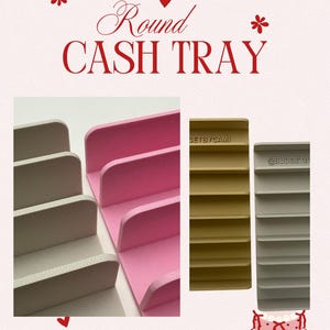 Cash Tray for Cash Stuffing / Round Corner Bill  tray / 7 Slots Cash Tray