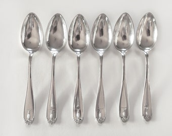 Set of 6 vintage silver plated Vasa spoons