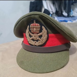 WWII Style Ethiopian General&#39;s Dress Visor Cap replica
