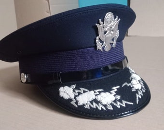 第二次世界大戦のアメリカ空軍 USAF 将校用キャップ 帽子 金色の