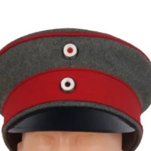 WW1 Schirmmütze M10 - Prussian M1910 officer visor cap - repro high Quality not cheap Replica