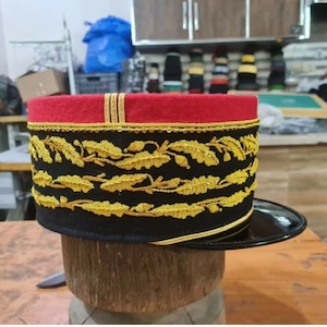 WW2 Marshal Of France French Army Military General Officer Visor Hat Cap Kepi