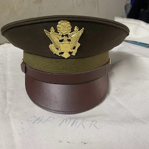 U.S. WWII Officer Visor  Cap: Winter all size available available in three different colours all sizes available