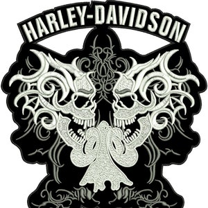 Harley Davidson Eagle Skull Large Patch 12" Motorcycle Jacket Back Patch