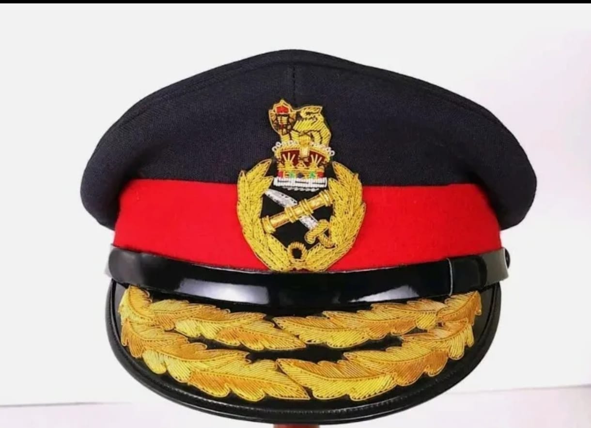 WW2 イギリス軍 帽章 WW2 イギリス陸軍少将バイザー帽子 金編みキャップ 全サイズあり