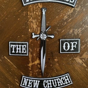 The Lord's Of The New Church Embroidered set iron on 5 Pcs