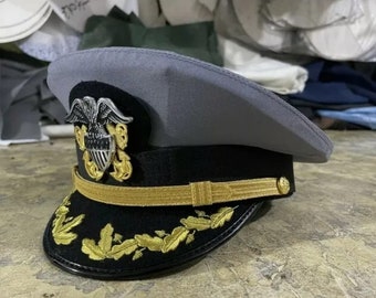 Hat Navy Officer Khaki Combination Cover WW2 Us Navy Officer Visor