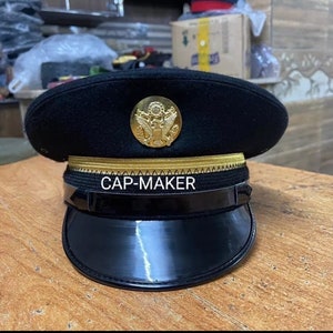 WW2 USA  Army Fur Felt Enlisted Dress Blue Service Cap All sizes available