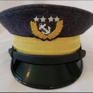 American Civil War Confederation Naval Officer Kepi Reproduction Rare all sizes available.
