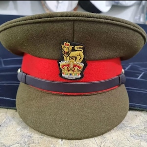 WW2 イギリス陸軍参謀将校ピークバイザーキャップ大佐と准将の WW2 イギリス陸軍参謀将校ピークバイザーキャップ大佐と准将の